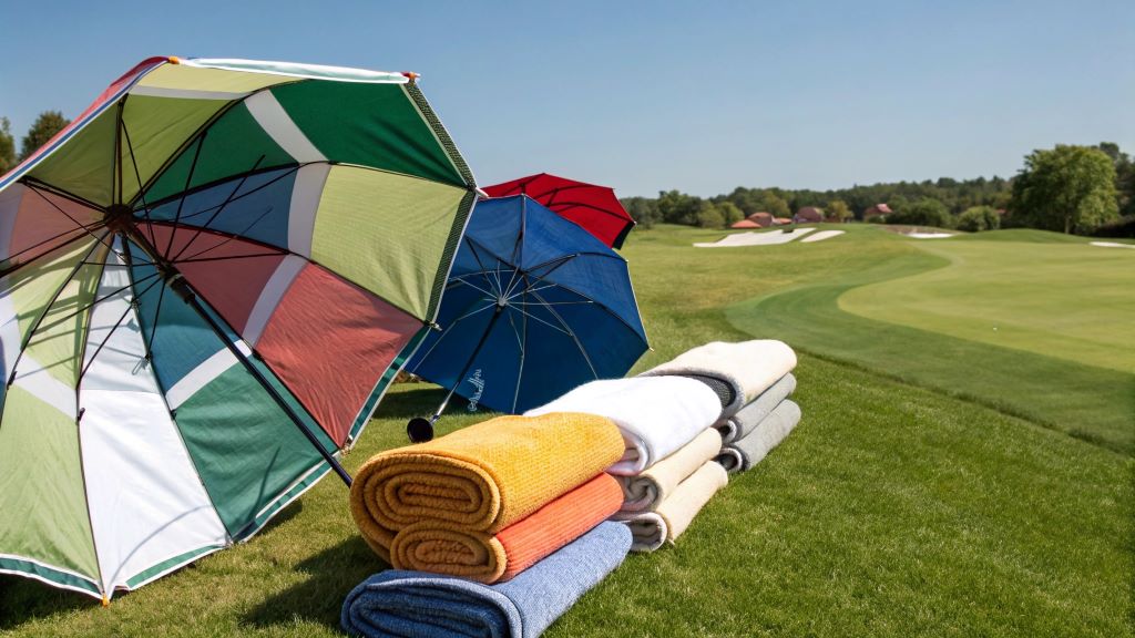 Men's golf umbrellas and towels review