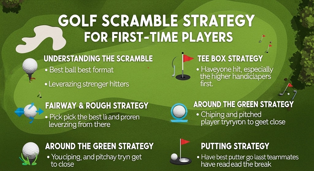 How do scramble teams decide which ball to choose